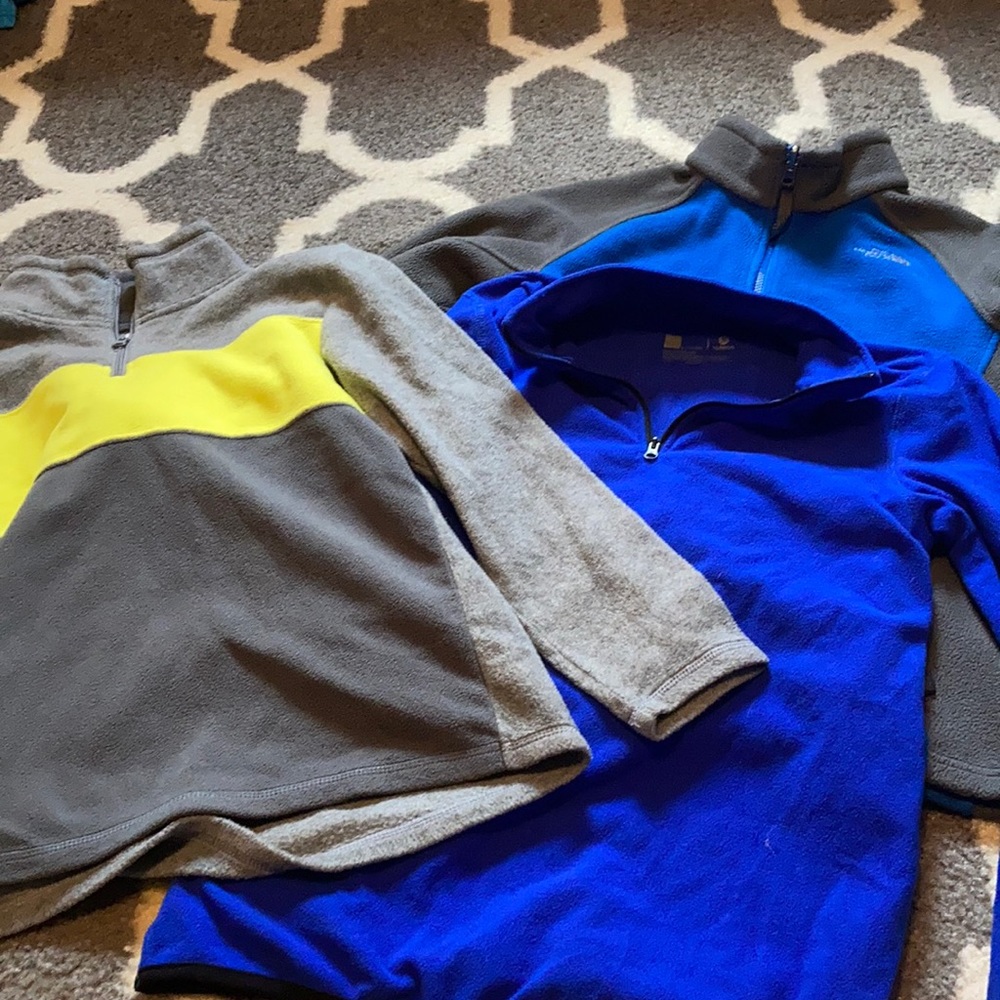 Lot of 3 boys large fleeces